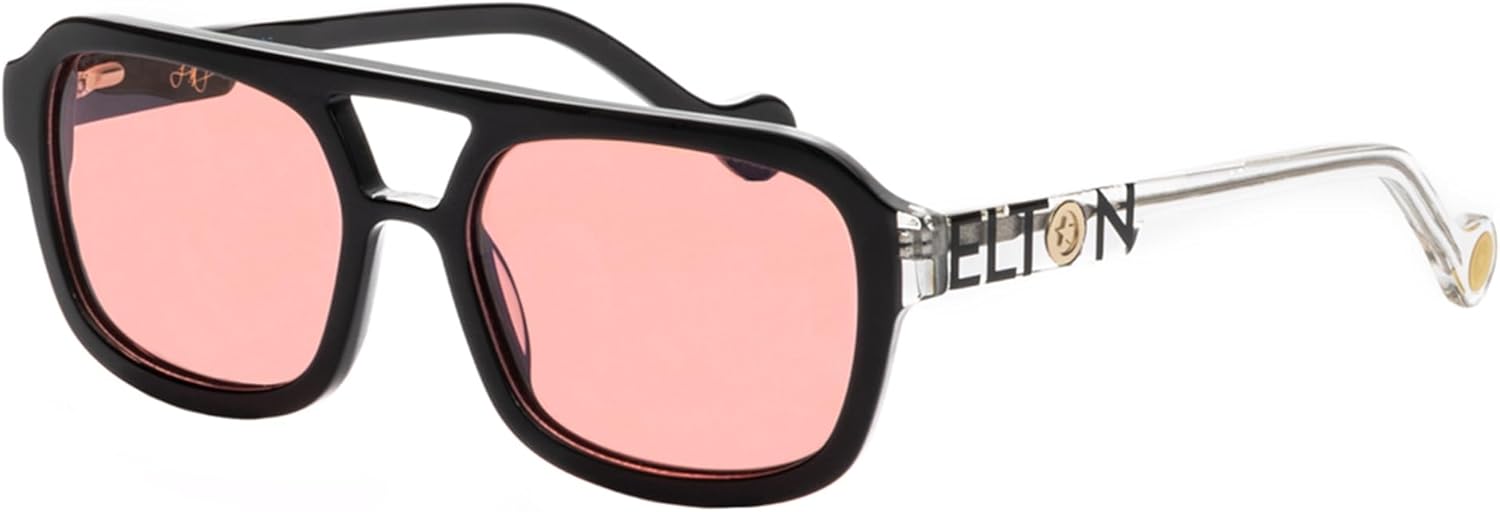 Elton John Eyewear Tinted Glasses for Men & Women, Fashion Tint - Eyeglases with Non-Glare Lenses & 100% UV Protection