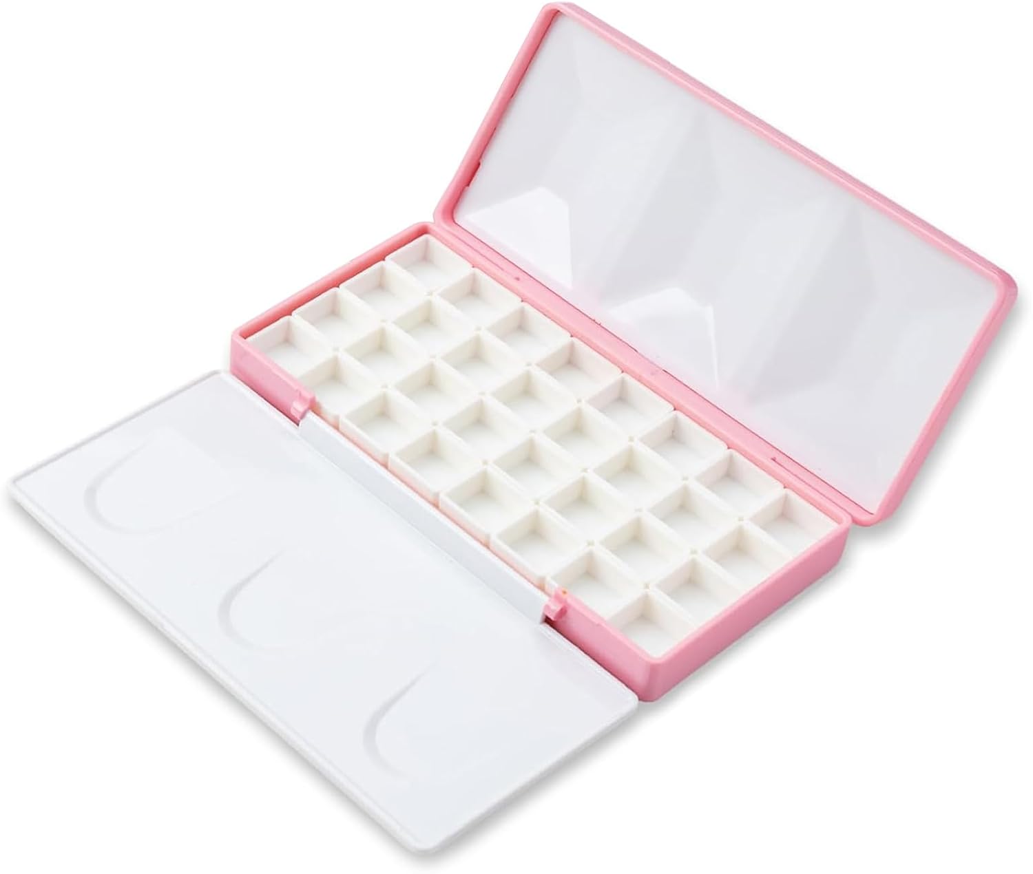 PP Pan Refill Palette Case with Mixing Art Sketching, Large Pink·