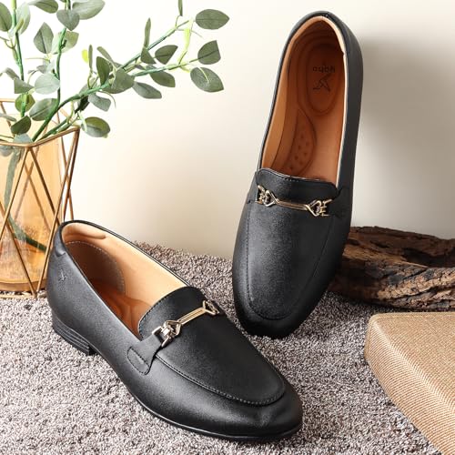 Image of YOHO Bliss Loafers for Women | Comfortable & Stylish Bellies | Fashion Moccasins with Footpharma Footbed | Slip-on for Casual & Formal Wear | 006