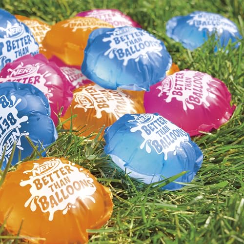Nerf Better Than Balloons Wasserspielzeug, 108 Wasserkapseln, leicht zu befüllen, perfekt für Wasserschlachten unter Freunden, für Jungen und Mädchen
