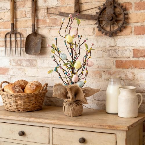 Árbol de Pascua elegante con base de arpillera premium para salones 3