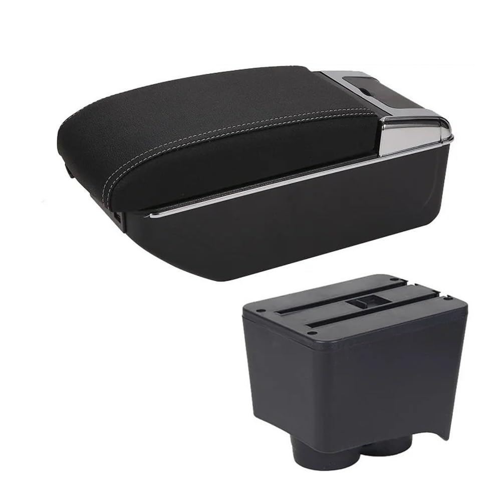 AIERDEYP Car Armrest Box For VW For Polo 9N 3 2002-2009