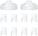 6PCS Valves à bec de canard & 4PCS Diaphragme Compatible avec Momcozy M5 Pompe à sein portable, pièces de rechange pour pompes M5 Momcozy, pas d'origine Mom Cozy Accessoires