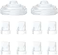 8PCS Duckbill Valves &amp; 2PCS Diaphragm Compatible with Momcozy M5 Wearable Breast Pump, Replacement Pump Parts Accessories Compatible for M5 Momcozy, Not Original Mom Cozy Accessories
