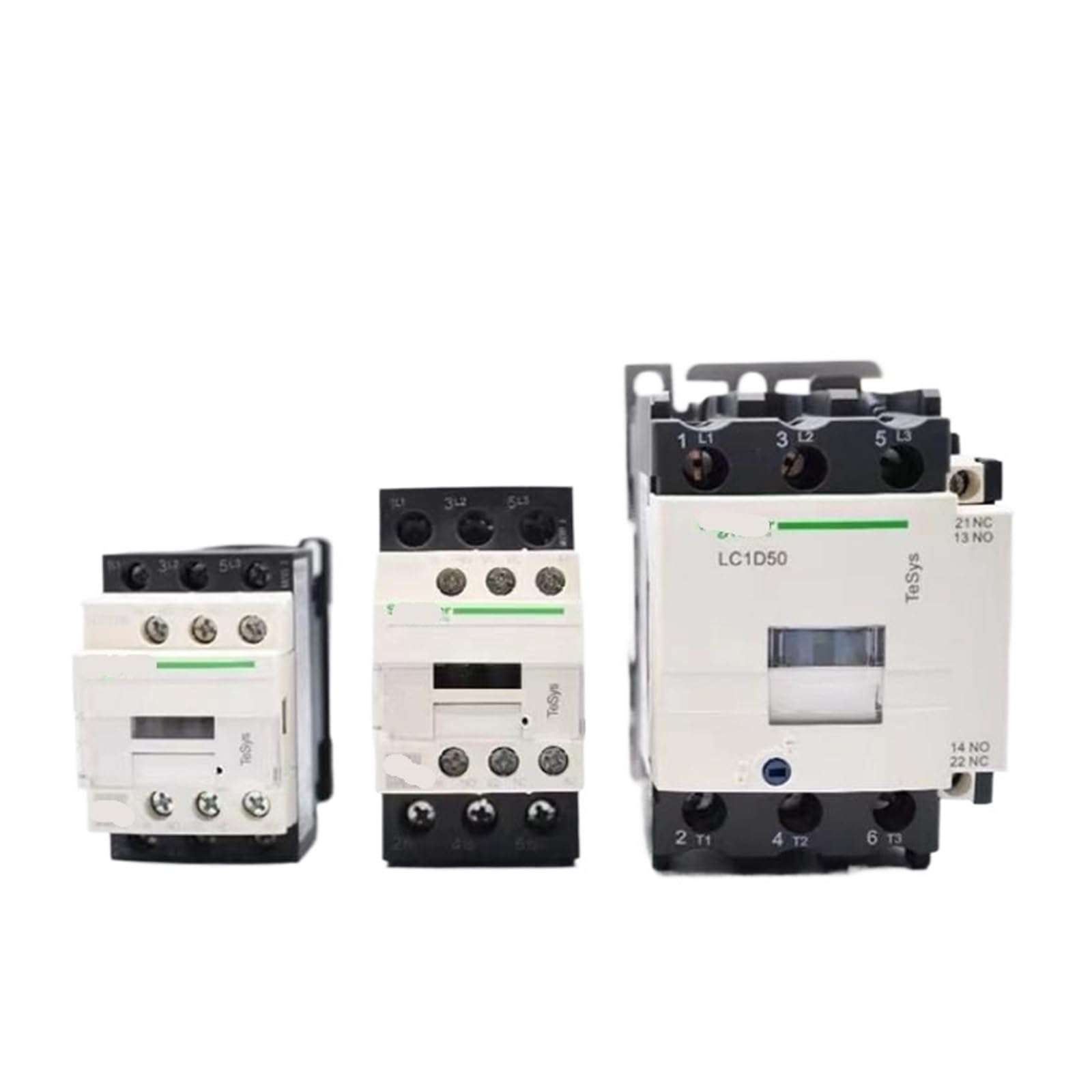 RCGKNNMUZ 1 Pcs LC1D50 AC Contactor B7C F7C M7C Q7C 24V 110V 220V 380V LC1D50 Contactor(Lc1d50q7c-50a Ac380v)