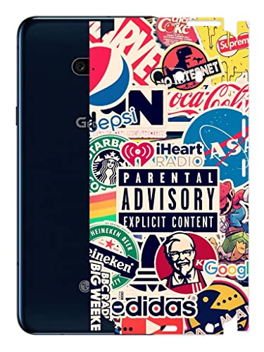 Image of AtOdds - LG G8X ThinQ Mobile Back Skin Rear Screen Guard Protector Film Wrap (Coverage - Back+Camera+Sides) (Explicit Graffiti)