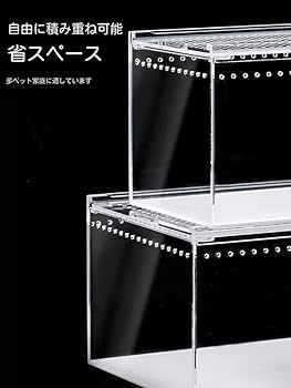 REPTI ZOO レプタイルボックス飼育ケージ ブラック レプタイルボックスBK SANKO レプティズー アクリルケース 販売 通販
