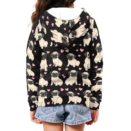 Image of Biyejit Kids Novelty 3D Graphic Printed Hooded Sweatshirt