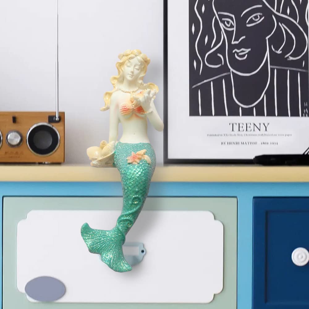 Amazon.co.jp: BOOMLATU かわいい座っている人魚の置物 装飾
