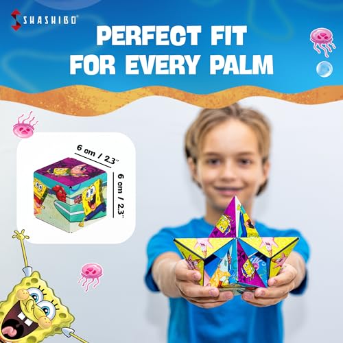 Image of Shashibo Spongebob Squarepants Magnetic Puzzle Cube, Sensory Fidget Toy