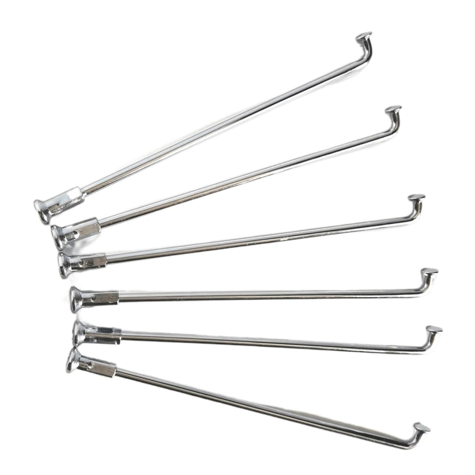 Raggi per moto fuoristrada e bici elettriche 8G da 4,0 mm - J-Bend 45 # in acciaio con nippli per la riparazione di ruote pesanti (4,0 x 150 mm argento)