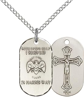 Jewels Obsession National Guard Pendant | Sterling Silver National Guard Pendant - Compare price