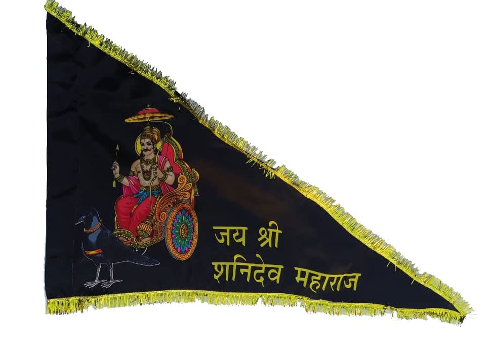 Manorath Religious Jai Shani Dev Flag/Jhanda for Temple/Home(Size 51x40x26.5Inch)-image-38