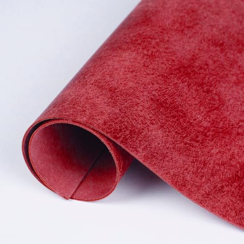 Feuilles de cuir Pueblo pour créer vos accessoires de bureau rouge