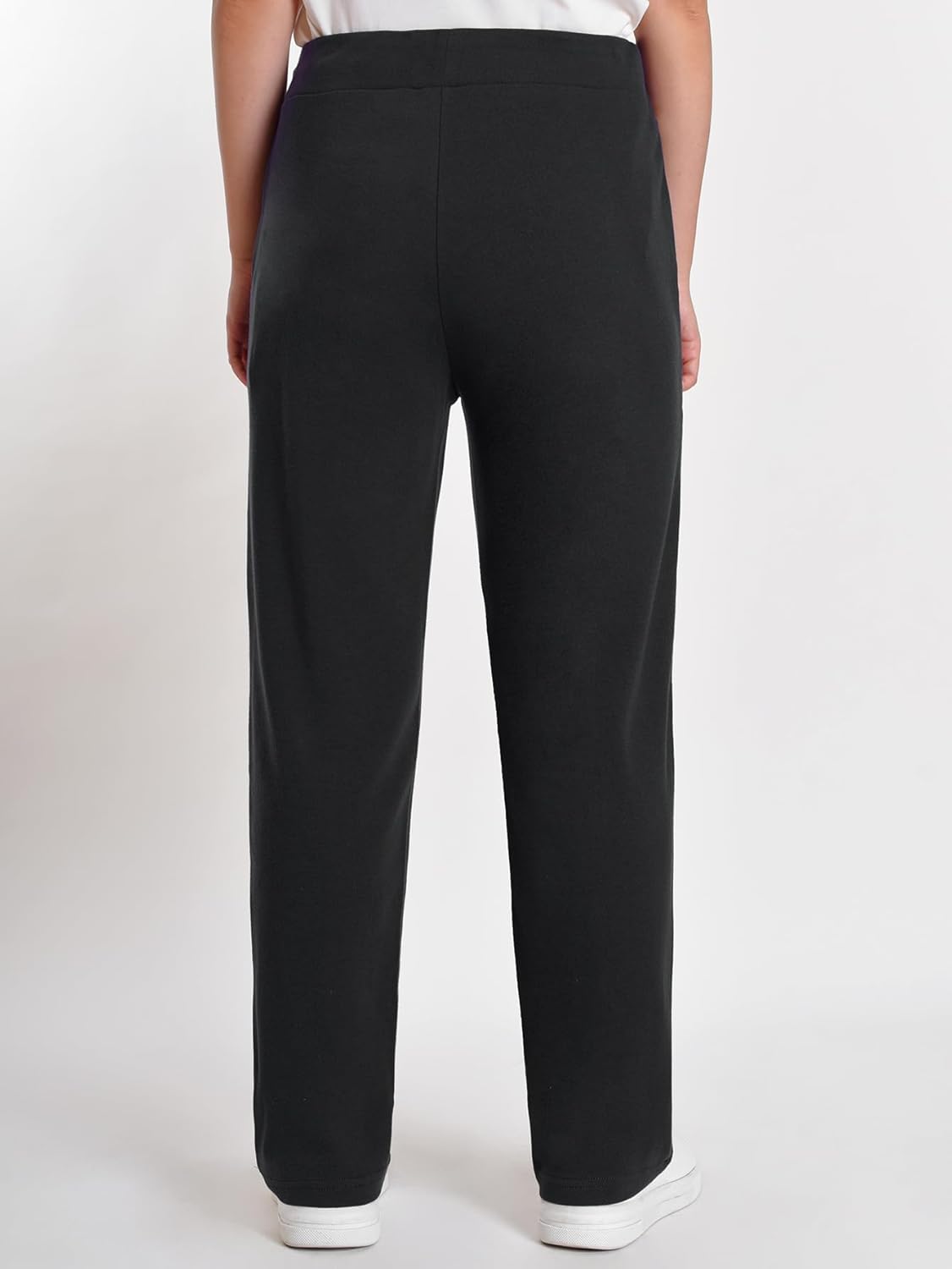 Weintee Women's Petite Pull On Knit Pants for Elderly - Image 2