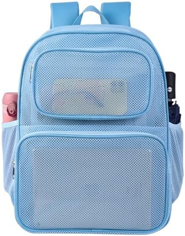 Amazon.com | COVAX Large Mesh Backpack, Semi-transparent College Backpack, See Through Mesh ...