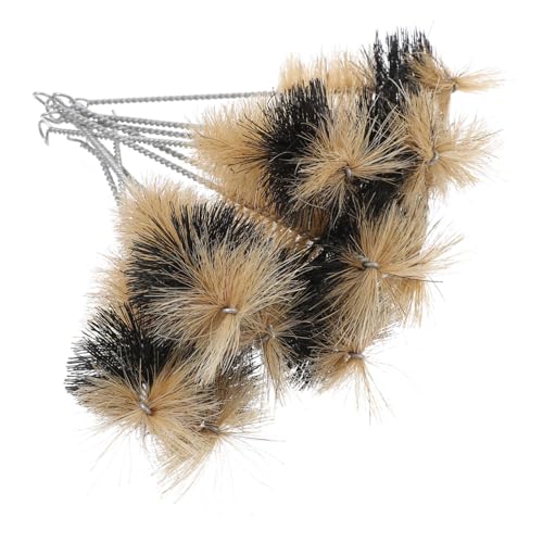 VILLFUL 10pcs Flask Brush Test Tube Brush Bristles Laboratory Flask Water Bottle Flask Cleaner Brush Bottle Cleaning Brush Flask Washer Brush Flasks Milk Hose Brush Bottle Brush Pig Hair