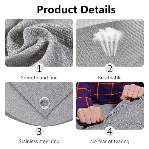 Filet d'ombrage 4,5x7m gris clair anti-UV pour serre et jardin - 6