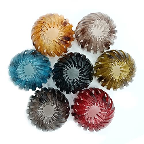 7 Stücke Vogelnest-Haarband, Vintage Vogelnest Haarklammern, Vogelnest Haarspange, Wird zum Baden und Laufen Verwendet, um das Haar zu Straffen Cover