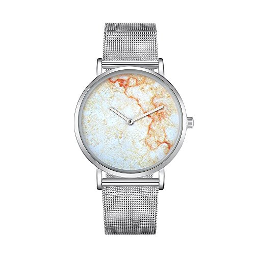 LULI 6812 Stave Dial Alloy Flatware Case Moda Hombre Relojes de Cuarzo con Banda de Acero Inoxidable (SKU : Wa0736a)