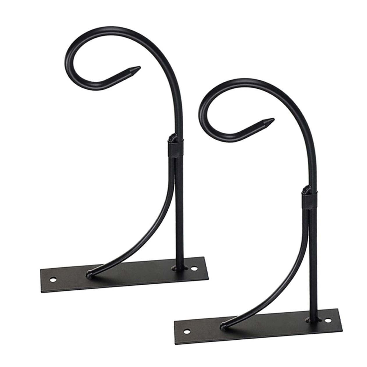 BESTonZON 2juegos Soporte De Pared para Flores Estilo Europeo Soporte Resistente De Hierro para Colgar Plantas Gancho para Macetas Cestas y Linternas para Decoración De Pared Sala De Estar o