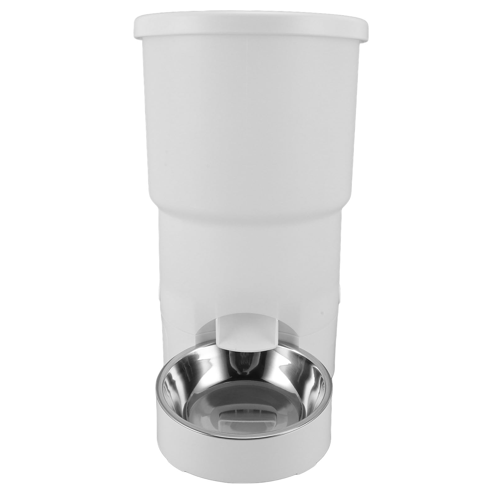 Hztyyier Comedero Automático para Mascotas, Dispensador de Comida Inteligente con Control Remoto WiFi de 5 L, Doble Fuente de Alimentación y Recipiente de Acero Inoxidable, para Gatos y