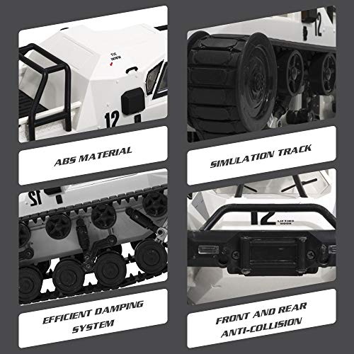 Goolrc Rc Tank Car, 1/12 Scale 2.4Ghz Remote Control Rechargeable Tank For Kids, 360° Rotating Vehicle Gifts For Boys Girls Teens (Black) #TOP7