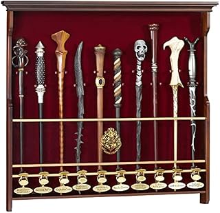 The Noble Collection Harry Potter 10 Wand Display - Wooden Display Case for 10 Wands (Not Included) - Officially Licensed Film Set Movie Props Gifts Merchandise
