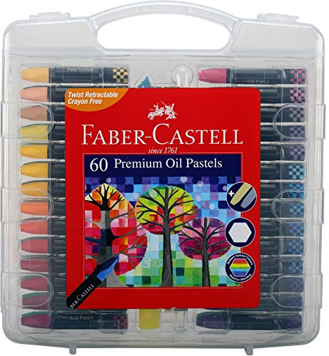 Image of A.W.Faber-Castell Premium Hexagonal Oil Pastels Set (Pack of 60)