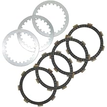 Compatible with ATV YFM125R 125 2011 2013 JYM125 JYM 125 JS125 JS 125 125CC Motorcycle Models Clutch Friction Steel Plate Discs AftermarketOne Set