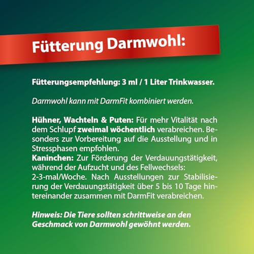 Röhnfried Darmwohl - Darmwohl fördert die Verdauung der Kaninchen, Nager & Kleintiere (250 ml)