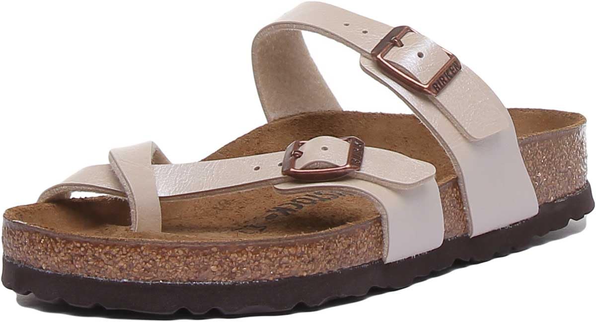 Birkenstock 071661 Mayari pearl white, Birko Flor Graceful SANDALO Donna, White EU 40