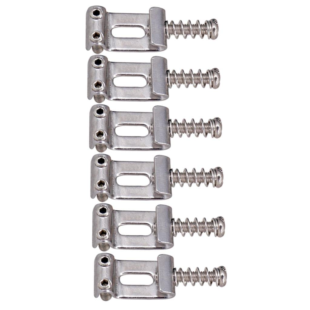 VISTORA Zinc Alloy Electric Guitar Saddles String Fits Locking Tremolo Trem Bridge-image-4