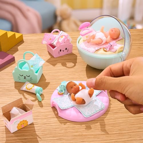 MGA's Miniverse Make It Mini Real Baby Nurture (2 Pack) - Blind Packaging, Baby Care Themed Mini Collectibles, 8 Styles Including Rare Twins, Collectors, 8+ by MGA's Miniverse - Used condition - Image 2
