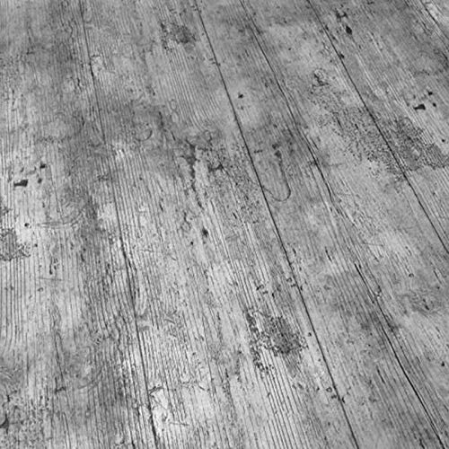 QPC Direct - Mantel de vinilo con efecto de madera rústica, impresión de PVC, color gris 140 x 200 cm gris