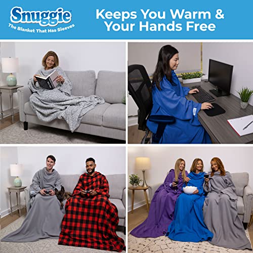 Snuggie- The Original Wearable Blanket That Has Sleeves, Warm, Cozy, Super Soft Fleece, Functional Blanket With Sleeves & Pockets For Adult, Women, Men, As Seen On Tv- Purple #TOP3