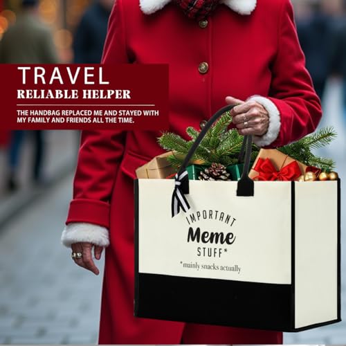 Image of FORBIDDEN PAPER Gifts Tote Bag Important Stuff Tote Gift Gifts Birthday for Shopping Bag Grocery Bag Utility Tote