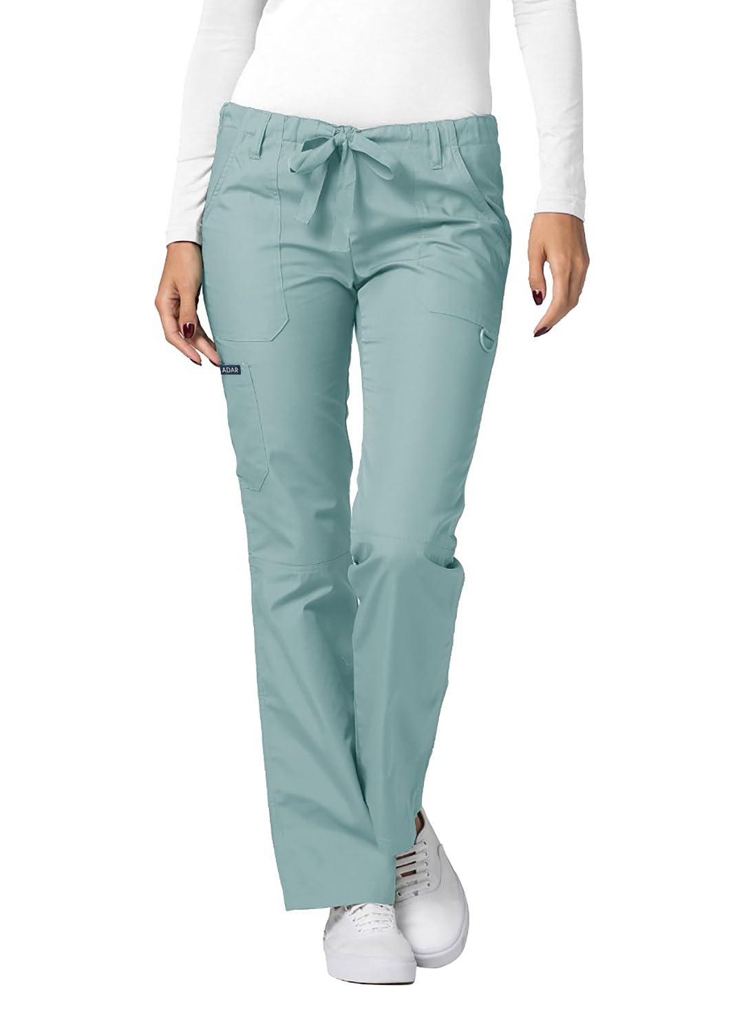 Adar Universal Divise Sanitarie Donna - Pantaloni a Gamba Dritta con Cordoncino per Camice