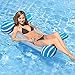 Gifort Flottantes Hamac, Hamac Gonflable Gonflable Chaise Longue Gonflable Piscine Multi-Usage Pliable Flottantes Hamac Portable Flotteur Ultraléger (Bleu)
