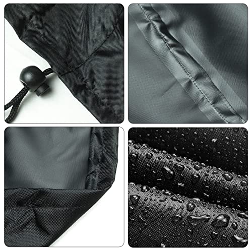 Demao Outdoor Patio Furniture Covers, Round Table Cover,Waterproof UV Resistant Anti-Fading Cover for Outdoor Furniture Round Table, Black, 31 inch Diameter by Demao - Image 4