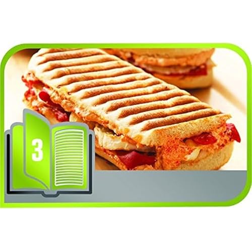 Tefal Coffret Snack Collection 2 plaques grill panini + 1 livre de recettes XA800312 - vue 6