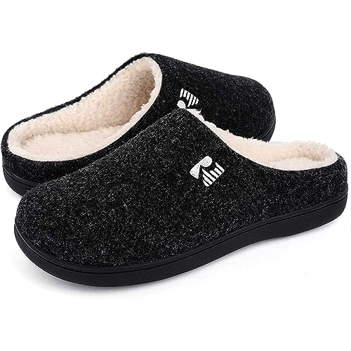 RockDove Men's Sherpa Lined Memory Foam Clog Slipper, Size 13-14 ...