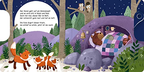 Schuhu, schuhu, nun schlaf auch du!: Schieber und 11 Sounds | Ein innovatives Schieber-Soundbuch für die Kleinsten ab 18 Monaten