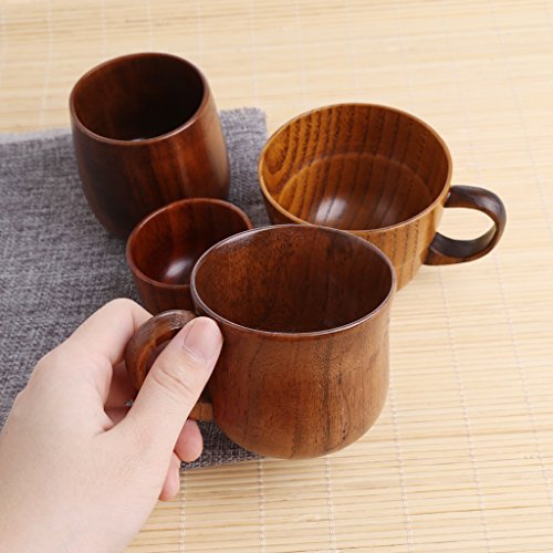 Taza de madera natural artesanal tebatu miniatura 3
