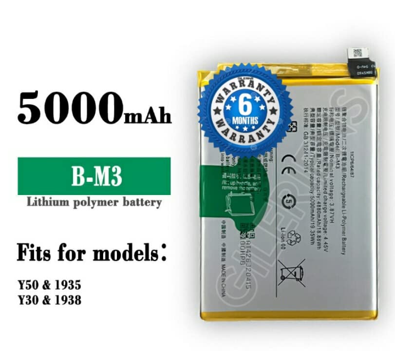Image of Original B-M3 Battery for Vivo Y50 1935 Y30 1938 Battery with 6 Month Warranty ***(Original Battery 194)