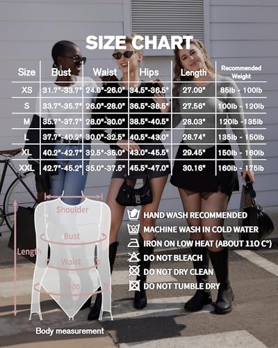 Image of Mangopop Women' Long Sleeve Ribbed Bodysuit Jumpsuits