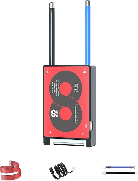 DALY 3S-24S BMS da 15A a 200A Scheda di protezione con filo di bilanciamento e sensore di temperatura per pacco batterie al litio (Li-ion 16S 60V, 40A) - 1