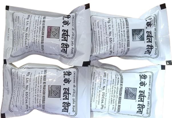 D K Heena Black Mehendi Hair Colour, 40g, Pack of 4-picture-28