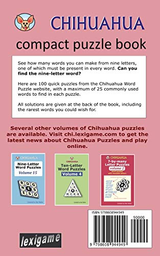 Chihuahua Word Puzzles Compact Edition Volume 5: 100 nine-letter puzzles in a compact format image 4