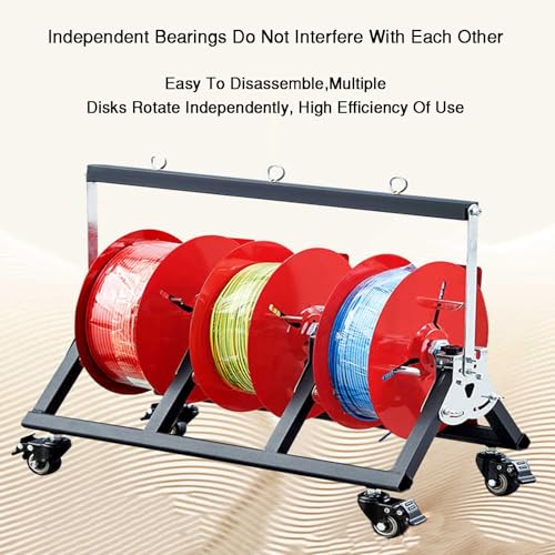 Distribuidor de cables con eje plegable para evitar enredos en el sector industrial 8